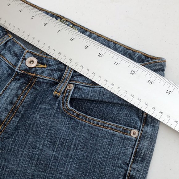 LIKE NEW US POLO ASSN BOOT JEANS 4/26x32 VINTAGE DENIM ⭐ - Picture 8 of 14